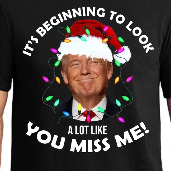 It's Beginning To Look A Lot Like You Miss Me Trump Christmas Pajama Set