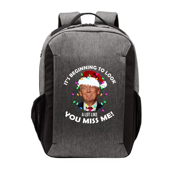 It's Beginning To Look A Lot Like You Miss Me Trump Christmas Vector Backpack