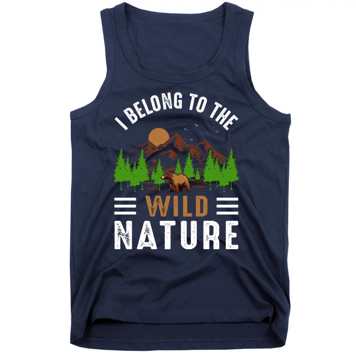 I Belong To The Wild Nature Funny Camping Vintage Tank Top