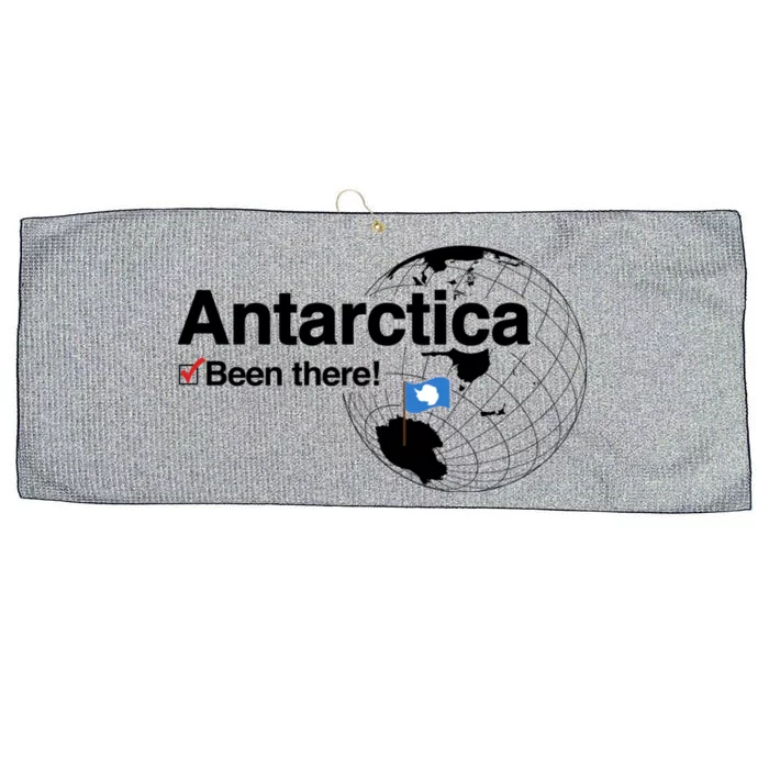 Ive Been There Flag Of Antarctica Large Microfiber Waffle Golf Towel