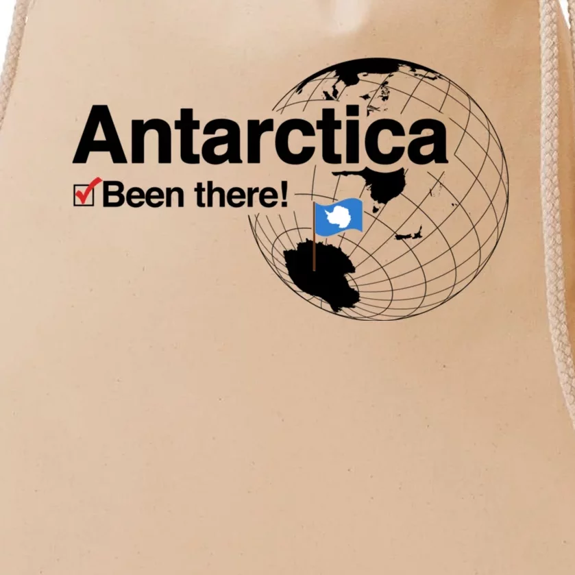 Ive Been There Flag Of Antarctica Drawstring Bag