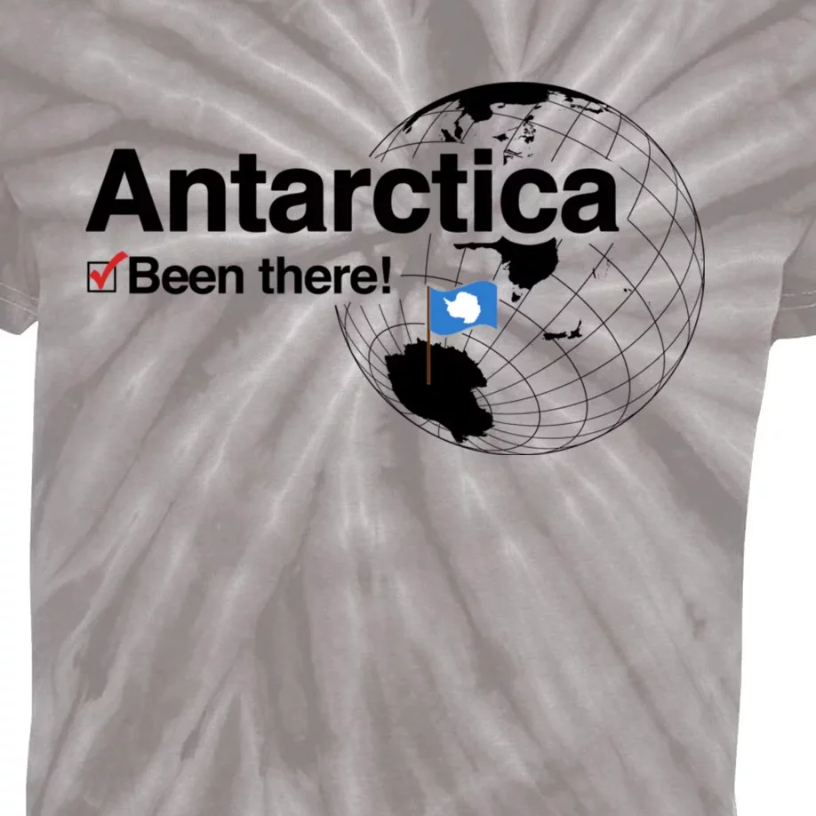 Ive Been There Flag Of Antarctica Kids Tie-Dye T-Shirt