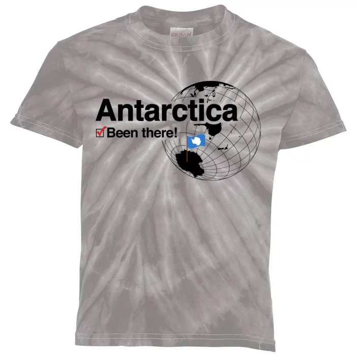 Ive Been There Flag Of Antarctica Kids Tie-Dye T-Shirt