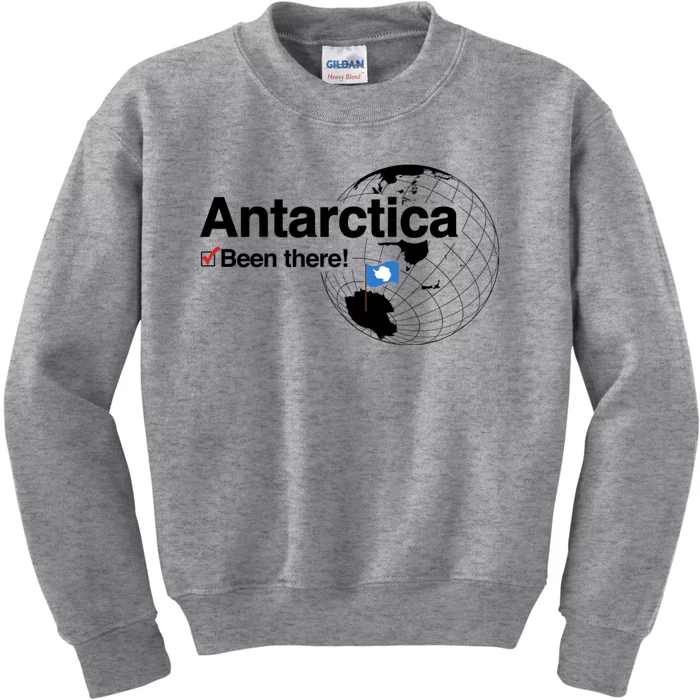 Ive Been There Flag Of Antarctica Kids Sweatshirt