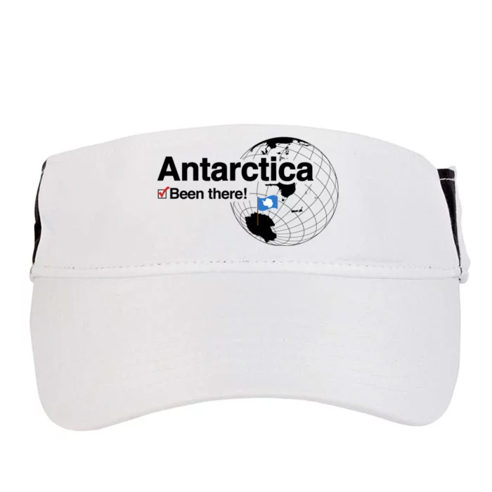 Ive Been There Flag Of Antarctica Adult Drive Performance Visor