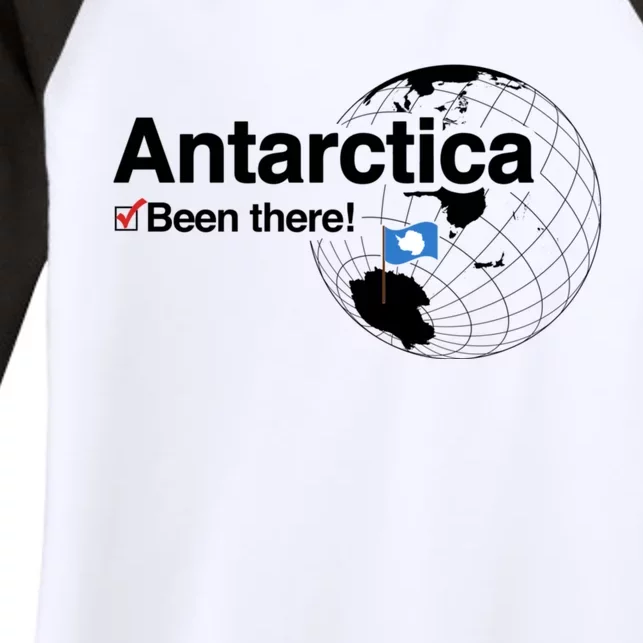 Ive Been There Flag Of Antarctica Women's Tri-Blend 3/4-Sleeve Raglan Shirt