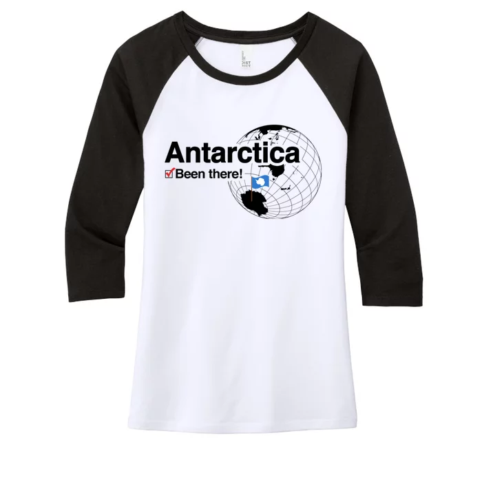 Ive Been There Flag Of Antarctica Women's Tri-Blend 3/4-Sleeve Raglan Shirt