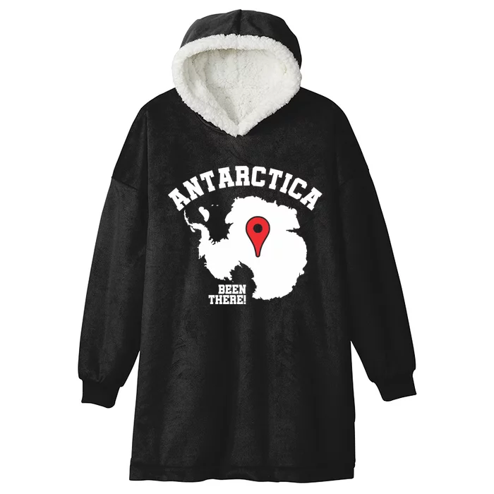 Ive Been There Flag Of Antarctica Hooded Wearable Blanket