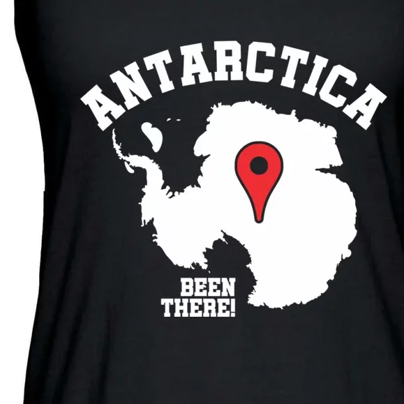 Ive Been There Flag Of Antarctica Ladies Essential Flowy Tank