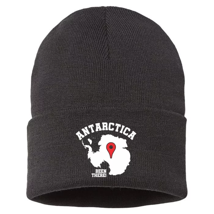 Ive Been There Flag Of Antarctica Sustainable Knit Beanie