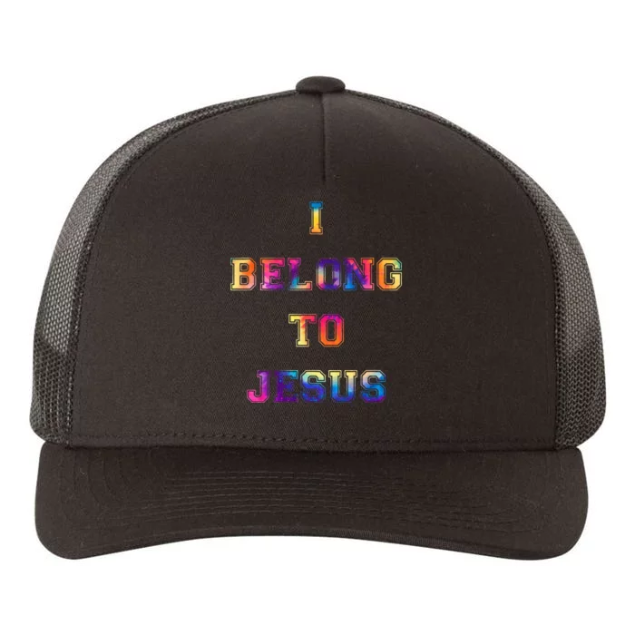 I Belong To Jesus Christian Gym Christian Dad Yupoong Adult 5-Panel Trucker Hat