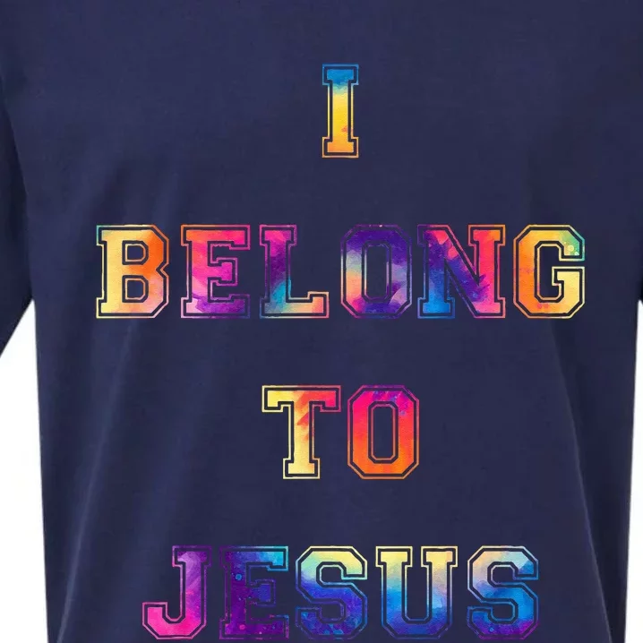 I Belong To Jesus Christian Gym Christian Dad Sueded Cloud Jersey T-Shirt