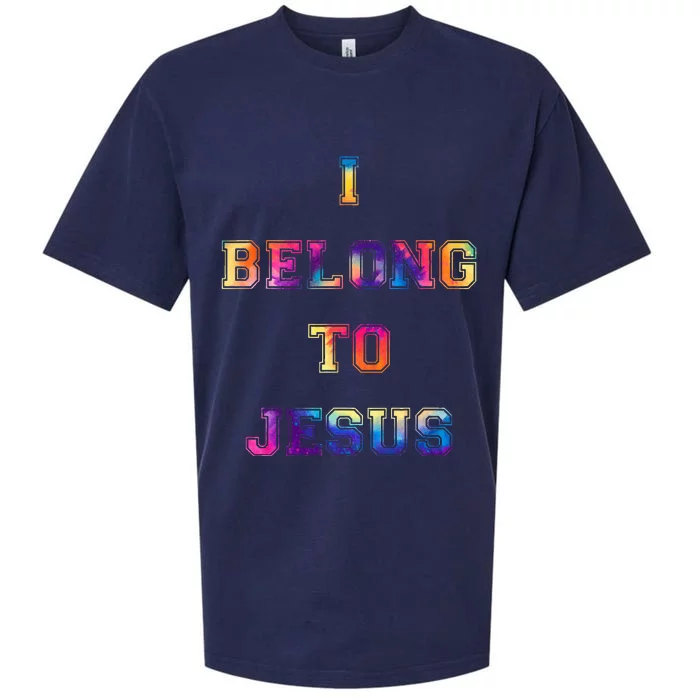 I Belong To Jesus Christian Gym Christian Dad Sueded Cloud Jersey T-Shirt