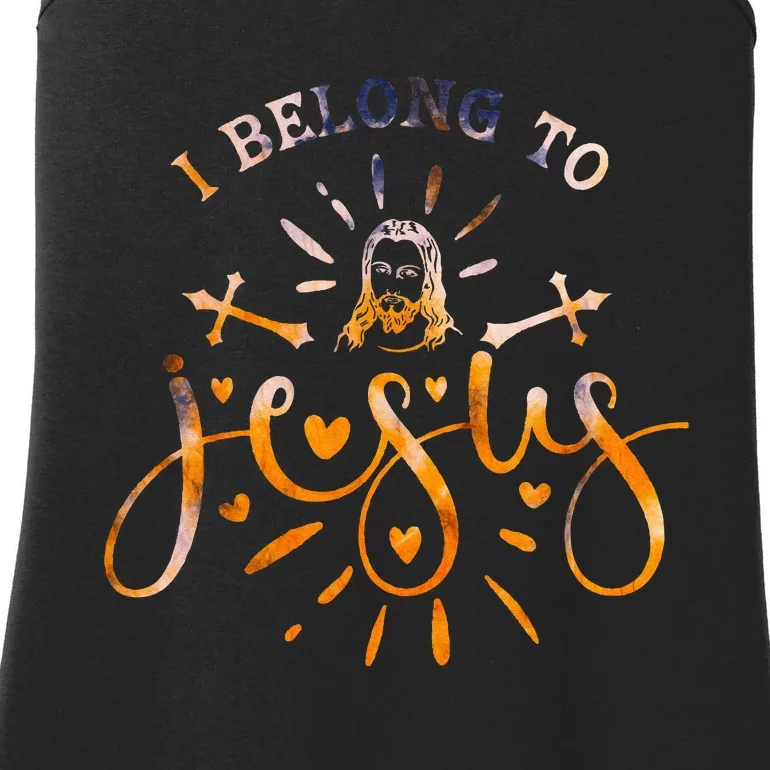 I Belong To Jesus Christian Gym Apparel Christian Dad Ladies Essential Tank