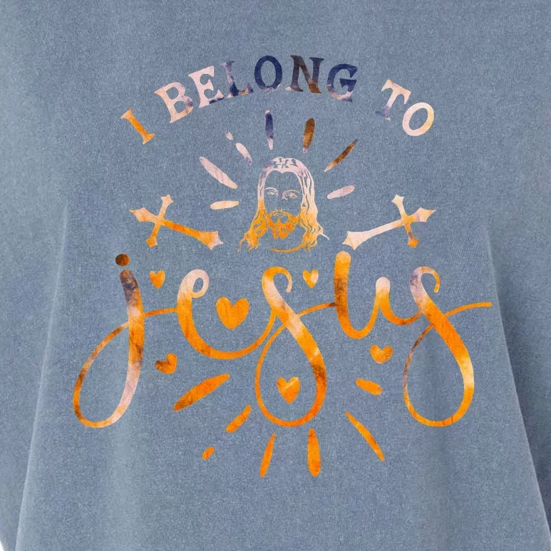 I Belong To Jesus Christian Gym Apparel Christian Dad Garment-Dyed Women's Muscle Tee