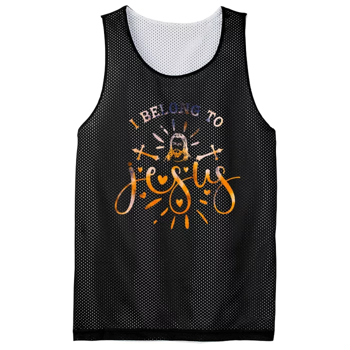 I Belong To Jesus Christian Gym Apparel Christian Dad Mesh Reversible Basketball Jersey Tank