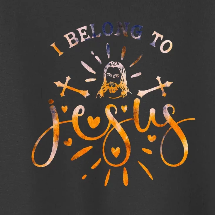 I Belong To Jesus Christian Gym Apparel Christian Dad Toddler T-Shirt