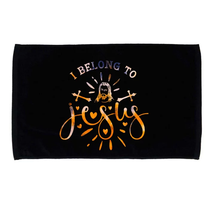 I Belong To Jesus Christian Gym Apparel Christian Dad Microfiber Hand Towel