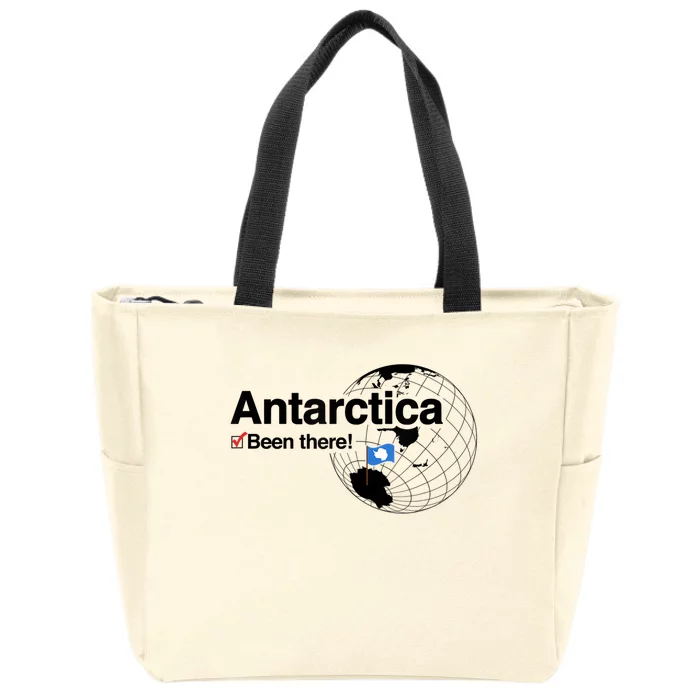 I've Been There Antarctica Travel Gift Zip Tote Bag