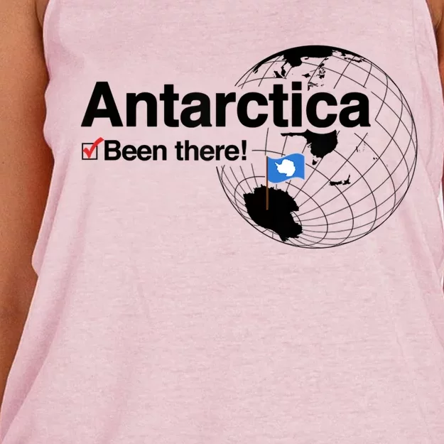 I've Been There Antarctica Travel Gift Women's Knotted Racerback Tank