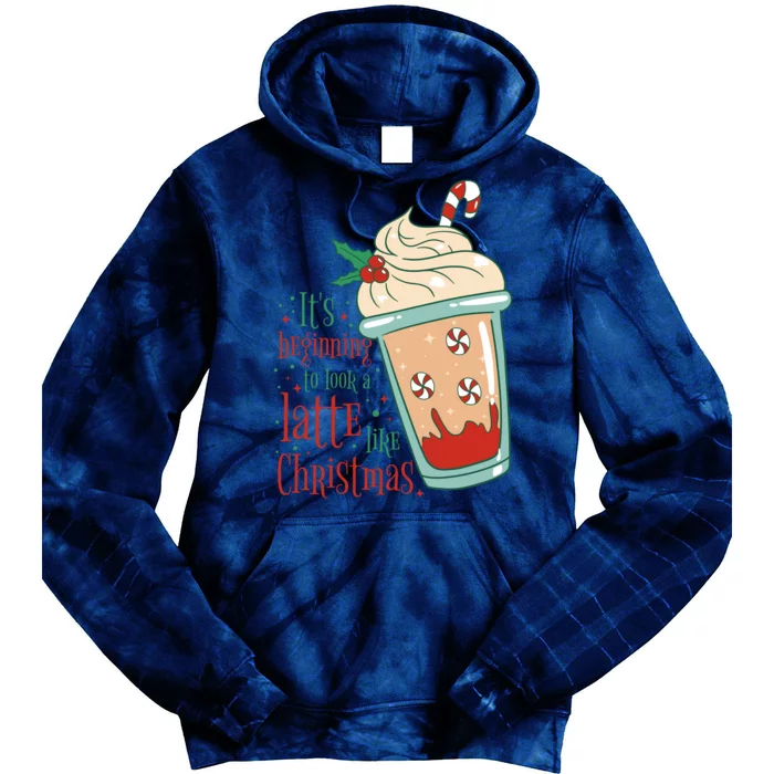 It's Beginning To Look A Latte Like Christmas Tie Dye Hoodie