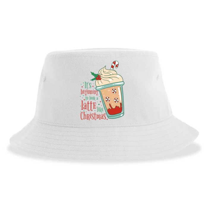 It's Beginning To Look A Latte Like Christmas Sustainable Bucket Hat