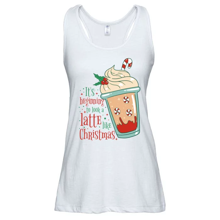 It's Beginning To Look A Latte Like Christmas Ladies Essential Flowy Tank