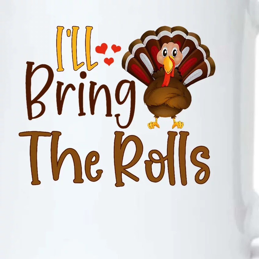 I'll Bring The Rolls Funny Turkey Thanksgiving Baby Black Color Changing Mug