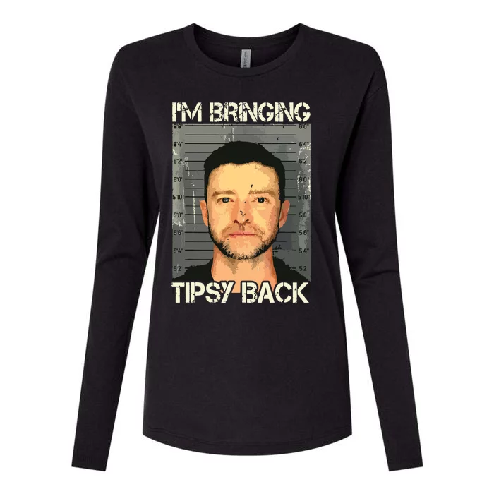 Im Bringing Tipsy Back Womens Cotton Relaxed Long Sleeve T-Shirt