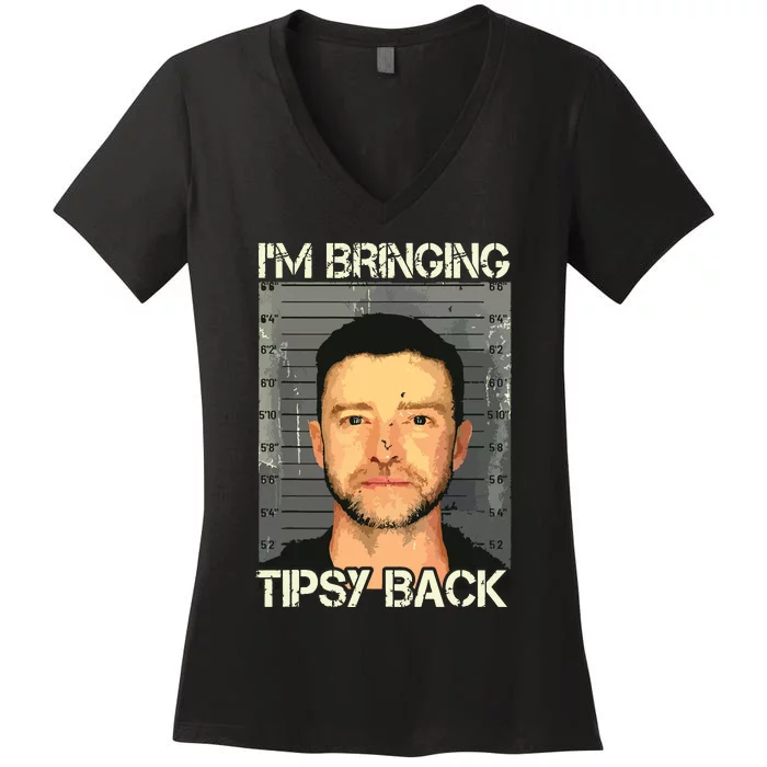 Im Bringing Tipsy Back Women's V-Neck T-Shirt