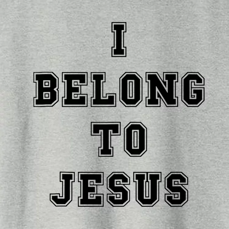 I Belong To Jesus Christian Faith Front & Back Women's Crop Top Tee