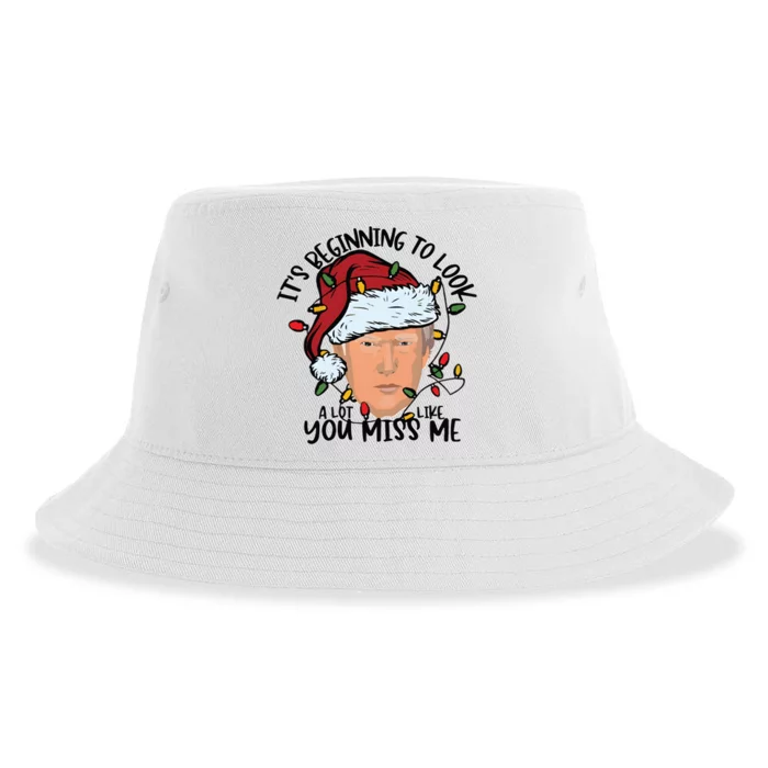 Its Beginning To Look A Lot Like You Miss Me Trump Sustainable Bucket Hat