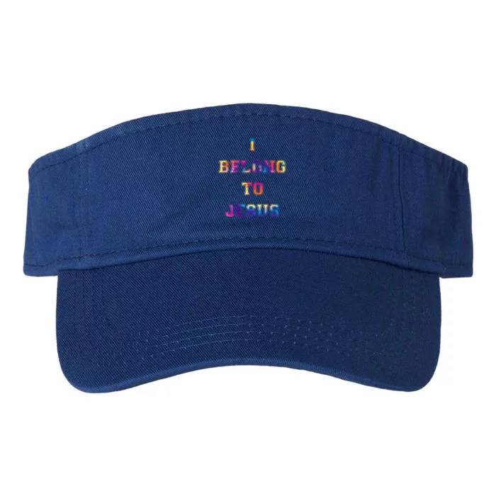 I Belong To Jesus Christian Gym Apparel Christian Dad Valucap Bio-Washed Visor