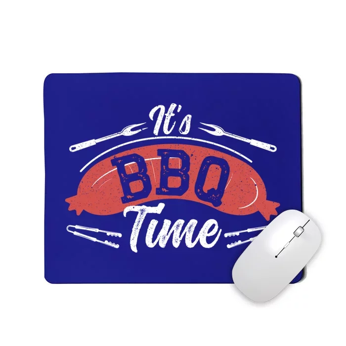 It's Bbq Time Grilling Grillmaster Barbecue Gift Mousepad