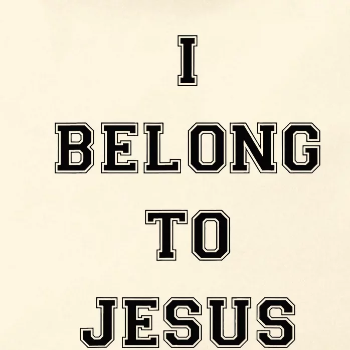 I Belong To Jesus Christian Gym Apparel Christian Dad Zip Tote Bag