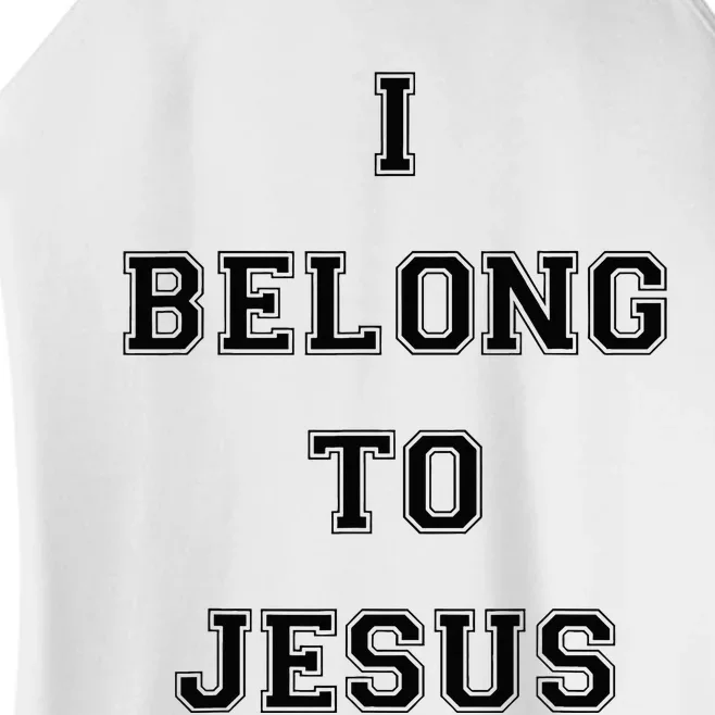 I Belong To Jesus Christian Gym Apparel Christian Dad Women’s Perfect Tri Rocker Tank