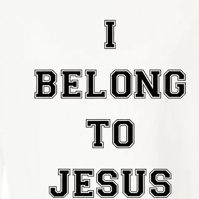 I Belong To Jesus Christian Gym Christian Dad Cropped Pullover Crew