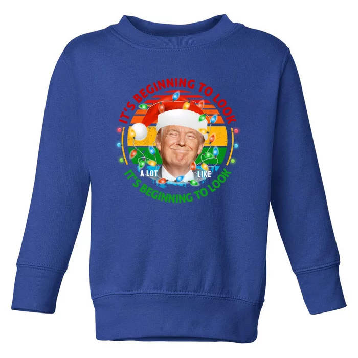 It's Beginning To Look A Lot Like I Told You So Trump Xmas Cute Gift Toddler Sweatshirt