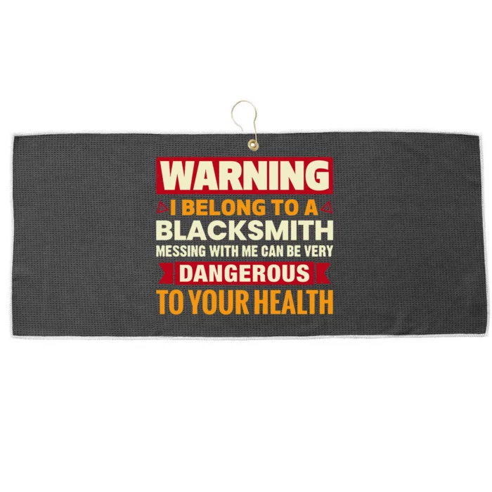 I Belong To A Blacksmith Wife Girlfriend Premium Large Microfiber Waffle Golf Towel