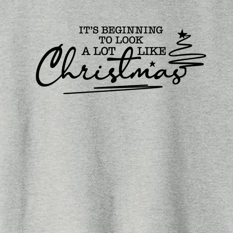 It’S Beginning To Look A Lot Like Christmas Women's Crop Top Tee