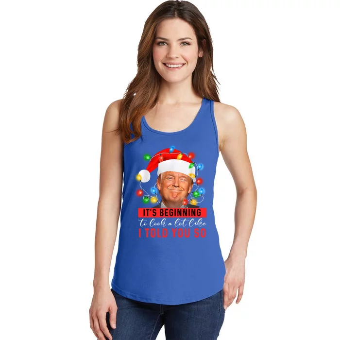 It's Beginning To Look A Lot Like I Told You So Trump Xmas Great Gift Ladies Essential Tank