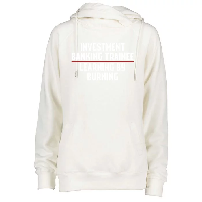 Investt Banking Trainee Broker Investor Banker Capitalist Gift Womens Funnel Neck Pullover Hood