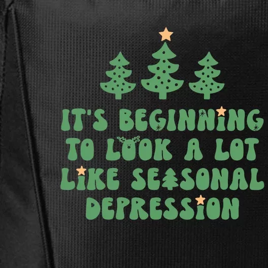 It's Beginning To Look A Lot Like Seasonal Depression Xmas City Backpack