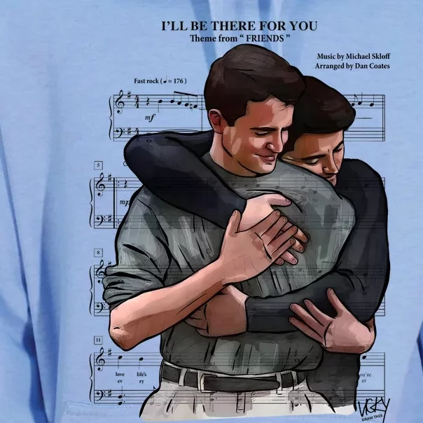 ILl Be There For You Chandler Bing Rip Rest In Peace Unisex Surf Hoodie