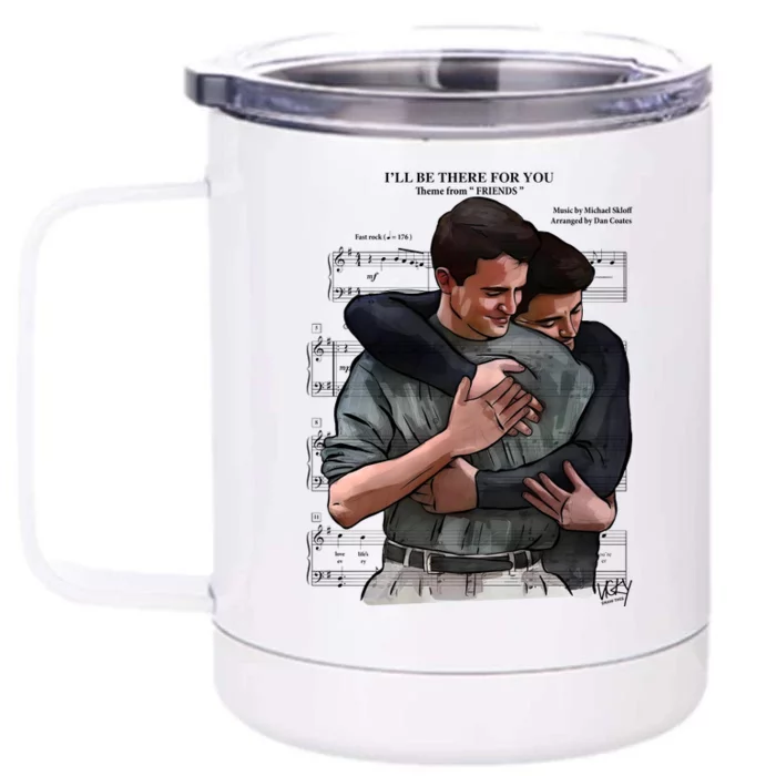 ILl Be There For You Chandler Bing Rip Rest In Peace Front & Back 12oz Stainless Steel Tumbler Cup