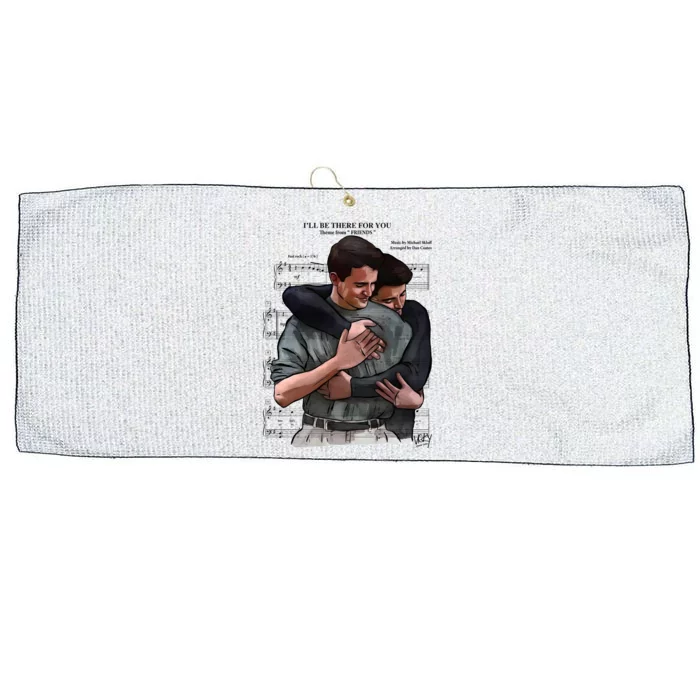 ILl Be There For You Chandler Bing Rip Rest In Peace Large Microfiber Waffle Golf Towel