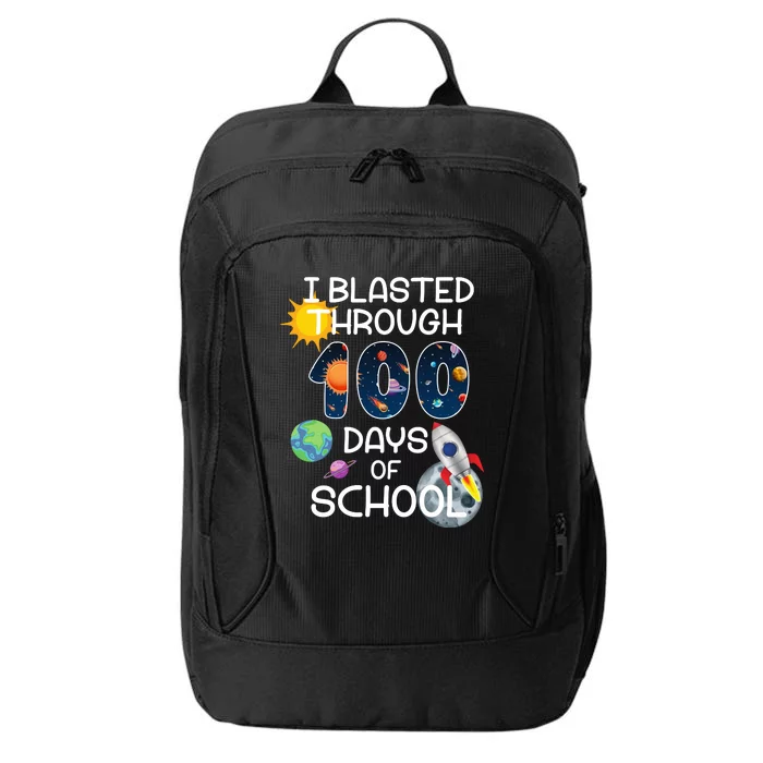 I Blasted Through 100 Days Of School Galaxy City Backpack