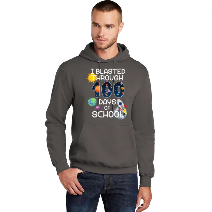 I Blasted Through 100 Days Of School Galaxy Hoodie