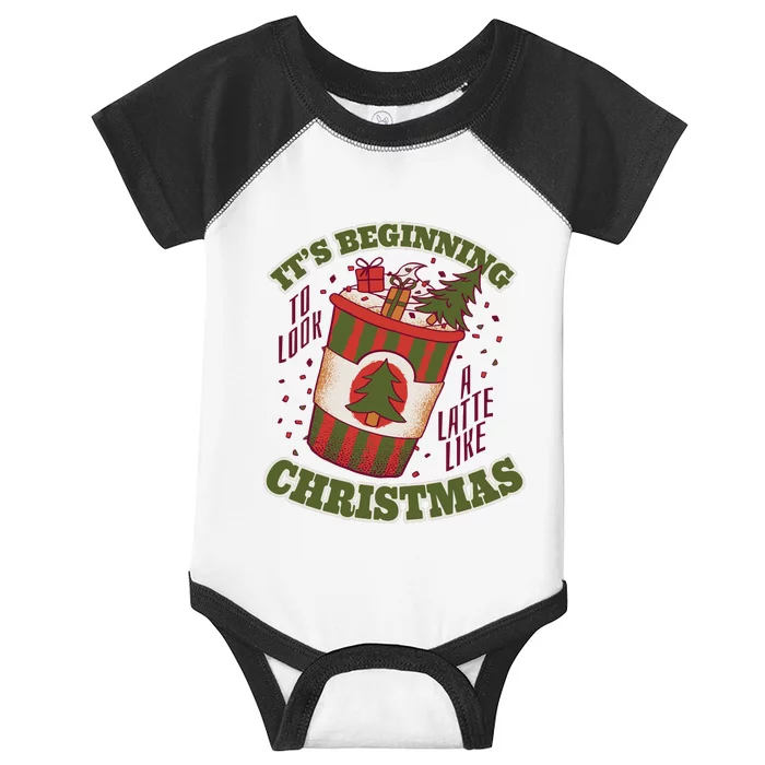 It's Beginning To Look A Latte Like Christmas Caffeine Lover Infant Baby Jersey Bodysuit