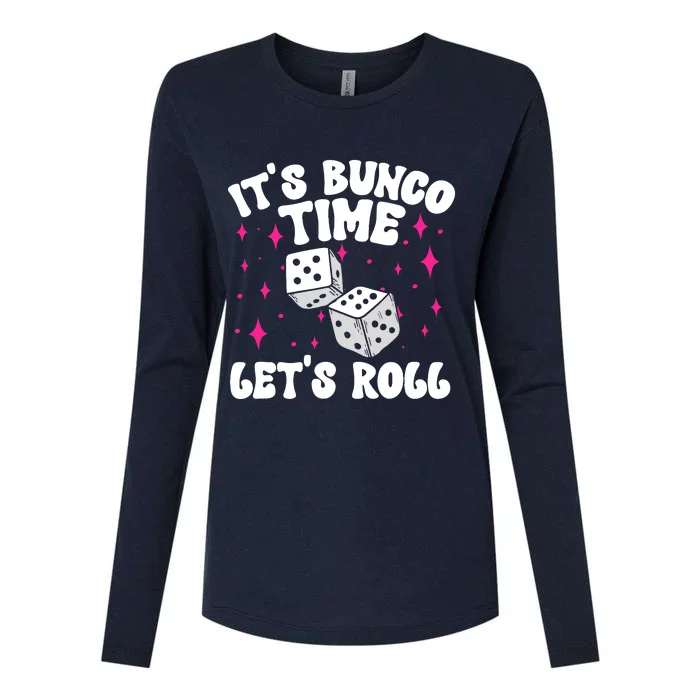 ItS Bunco Time Bunco Game Womens Cotton Relaxed Long Sleeve T-Shirt